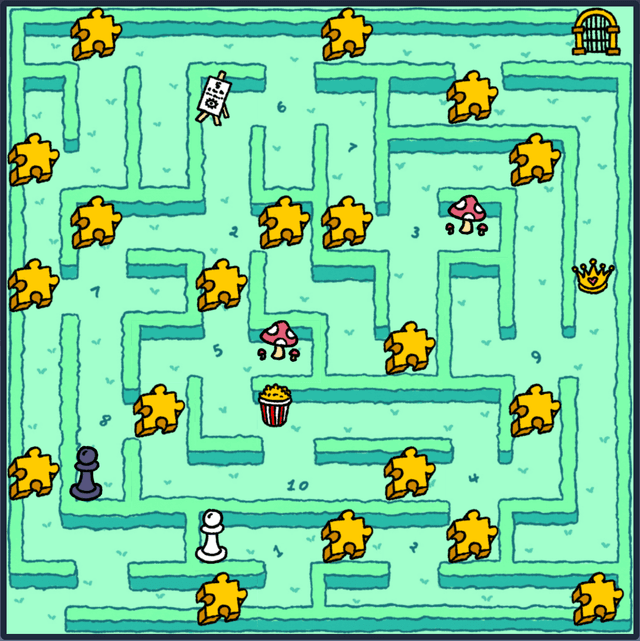 The complete Puzzlethon map